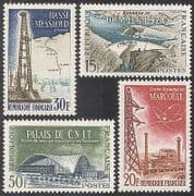France 1959 Energy / Power / Electricity / Oil / Dam / Buildings / Atomic 4v set (n33086)