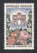 France 1959 Flowers / Plants / Nature / Arch / Gate / Buildings / Architecture 1v (n34171)