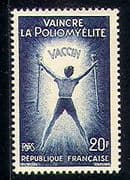 France 1959 Medical / Health / Welfare / Polio/ Medicine/ Disabled 1v (n29190)