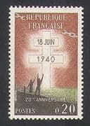 France 1960 De Gaulle / WWII / Military / People 1v (n35065)