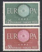 France 1960 Europa / Design / Animation 2v set (n35064)