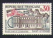 France 1960 Museum / Mining / Bicycle / Rifle / Textiles / Building / Transport 1v (n34758)