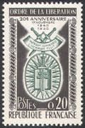 France 1960 Order of the Liberation/ Medals/ Honours/ Military/ WWII 1v (n41906)
