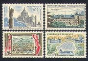 France 1960 Tourism / Buildings / Architecture / Church / Basilica 4v set (n32926)