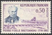 France 1962 Bretonneau/ Medical Science/ People/ Bridge/ Transport 1v (n29017)