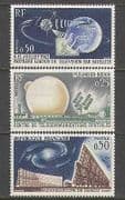France 1962 Satellite / Space / TV / Radio / Telstar 3v n24514