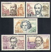 France 1963 Beethoven / People / Music / Buildings / Steel / Horse 5v set (n32743)