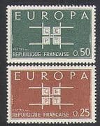 France 1963 Europa / Co-operation Design / Animation 2v set (n35066)