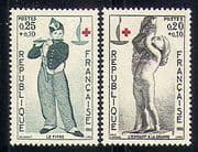 France 1963 Red Cross / Medical / Health / Art 2v set n30437