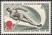 France 1963 Sports/ Water Skiing Championships/ Animation 1v (n43600)
