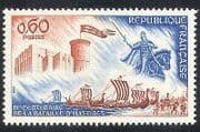 France 1966 Castle / Horse / Ships / Battle / Military / William / Hastings 1v (n32934)