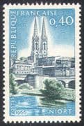 France 1966 Philatelic Congress/ Philately/ Niort/ Cathedral/ Buildings/ Architecture/ Philately 1v (n41784)