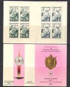 France 1966 Red Cross / Medical / Military 8v bklt (n25839)