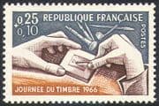 France 1966 Stamp Day/ Die Engraving/ Stamps/ Mail/ Philately/ Printing 1v (n41788)