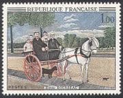 France 1967 Horse / Dog / Animals / Transport / Art 1v (n25136)