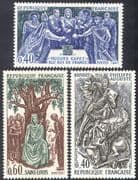 France 1967 King/ Battle/ Military/ Horses/ Saints/ Royalty/ Animals/ History 3v set n41238
