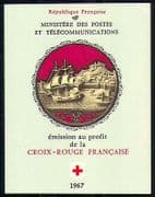 France 1967 Red Cross / Medical / Musicians 8v bklt n29184