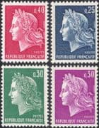 France 1967 "Republique"/ National Emblem/ Woman/ Art/ Design 4v set (n45553)