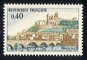 France 1968 Bridge / Cathedral / Buildings 1v (n29015)