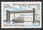 France 1968 Bridge / Transport / Ship / Building 1v (n29014)