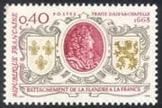 France 1968 Coat-of-Arms/ Louis XIV/ Treaty of Aix-en-Chapelle/ Royal/ Royalty/ People/ Heritage/ History 1v (n43606)