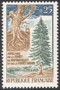 France 1968 Forest/ Deer/ Forestry/ Trees/ Plants/ Nature/ Environment/ Animals 1v (n41902)