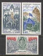 France 1968 Horses / History / Joan of Arc / Army 3v (n23290)