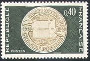 France 1968 Postal Cheques Service 50th Anniversary/ Medal 1v (n41974)