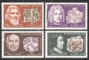 France 1968 Red Cross / Medical / Composer / Music / Military / People 4v set (n32161)