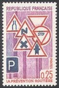 France 1968 Road Safety / Signs / Motoring/ Transport 1v (n23875)