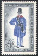 France 1968 Stamp Day/ Postman/ Post/ Mail/ Uniforms/ People 1v (n41791)