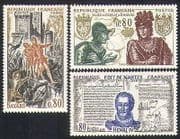 France 1969 History / Battles / Military / Kings / Royalty / Castle 3v set (n36961)