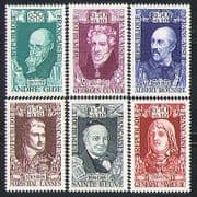 France 1969 Red Cross / Medical / Composer / Writer 6v n32176