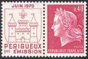 France 1970 Perigeux/ Printing Works/ Buildings/ Architecture 1v + lbl (n42468)