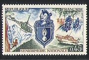 France 1970 Police / Motorbikes / Helicopter / Boat 1v n23235
