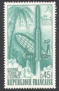 France 1970 Rocket / Radio Dish / Space / Trees 1v (n24232)