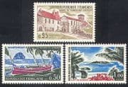 France 1970 Tourism / Abbey / Buildings / Architecture / Nature / Palm Trees 3v set n38685