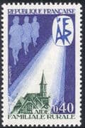 France 1971 AFR/ Rural Family Aid/ Welfare/ Church/ Clock Tower/ Buildings/ Architecture 1v (n43389)