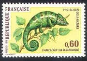 France 1971 Lizard / Chameleon / Conservation 1v (n23230)