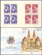 France 1971 Red Cross / Medical / Health / Welfare / Art / Painting / Dog 8v bklt (b4479k)