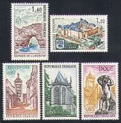 France 1971 Tourism / Buildings / Architecture / Fort / Church / Fountain / Views 5v n33011