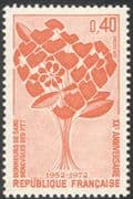 France 1972 Blood Donors/ "Tree of Hearts"/ Medical/ Health/ Welfare/ Donation 1v (n30925)