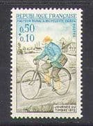 France 1972 Mail / Postman / Bike / Bicycle 1v (n23700)