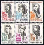 France 1972 Red Cross / Health / Welfare / Plane / Ship / Transport 6v set (n30299)