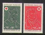France 1972 Red Cross / Men / Portraits 2v set (n20404)