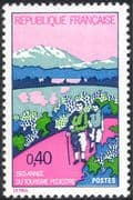 France 1972 Tourism Year/ Hiking/ Walking/ Sport/ Leisure/ Animation 1v (n43393)