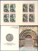 France 1973 Red Cross / Medical / Health / Welfare / Art / Religion / saints 8v bklt b4479m