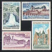 France 1973 Tourism / Waterfall / Buildings 4v set (n31592)