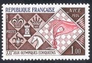 France 1974 Chess / Board Games / Sports / Horse 1v (n24304)