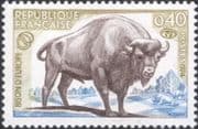France 1974 European Bison/ Nature Conservation/ Animals/ Wildlife 1v (n28775a)